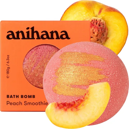 Miniatura 9 de ANIHANA Bomba de baño con aceite de coco, sin parabenos, rociadores de lujo hechos a mano, aroma refrescante de pomelo y lima, 6.3 onzas