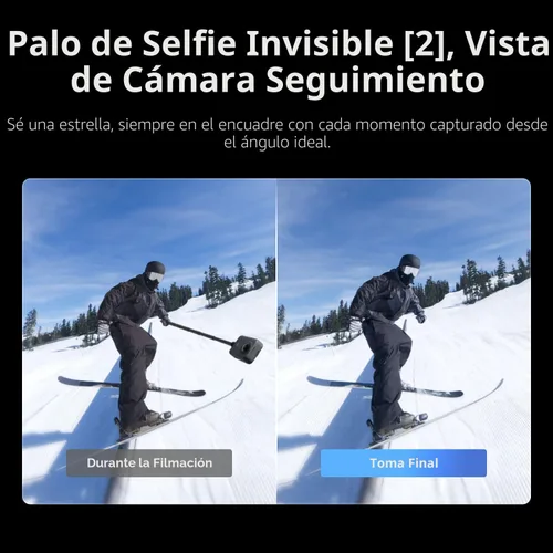 Miniatura 9 de DJI Osmo 360 Adventure Combo, cámara 360 con imagen de 360° de 1 pulgada, duración de batería extendida con 3 baterías, paquete de video nativo 8K