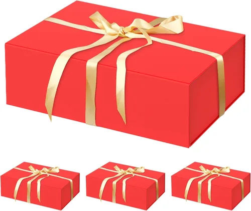 Miniatura 18 de HavrePac Paquete de 4 Cajas de Regalo Grandes 35x23x11 cm Cajas de Regalo de Lujo con Tapas, Caja de Regalo con Cierre Magnético para Empaquetado