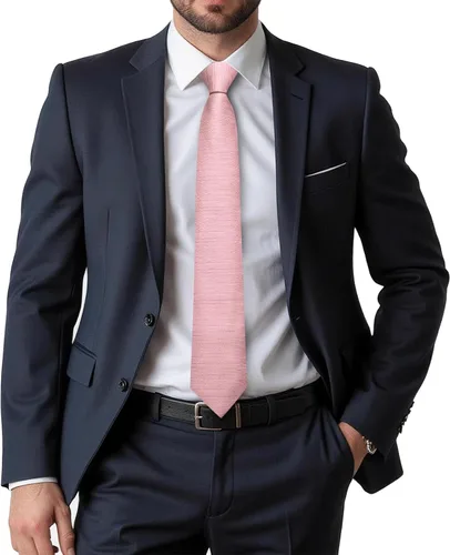 Miniatura 2 de Dubulle Corbata tejida de cachemira para hombre y gemelos de pañuelo para hombre, conjunto de gemelos para boda formal y negocios