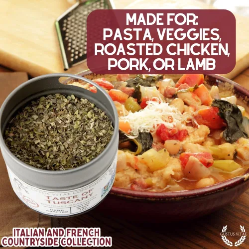 Miniatura 4 de Gustus Vitae - Colección de condimentos y especias gourmet de campo francés italiano - Especias artesanales sin sal - Todo natural - Sin OMG - Lote