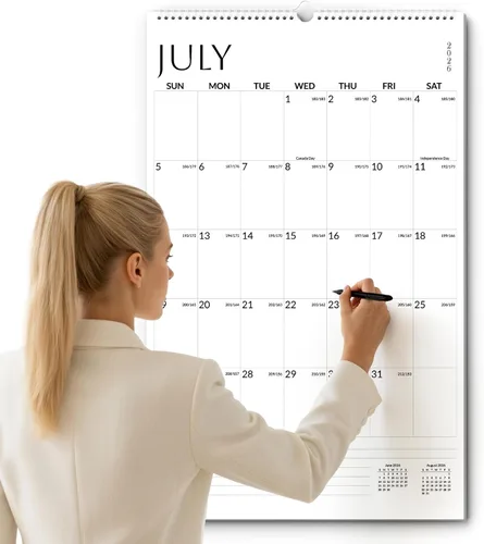Miniatura 16 de SUNEE Calendario de pared grande 2026-2027, 22.75 x 15.5 pulgadas, calendario de julio de 21 meses (finaliza marzo de 2028), vertical extragrande