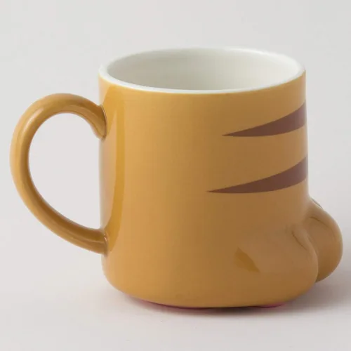 Miniatura 3 de Taza de porcelana Tiger Cat Paw de 9 onzas