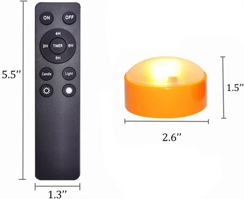Miniatura 7 de Paquete de 2 luces de calabaza de Halloween, funciona con pilas, luces LED sin llama con control remoto/temporizador, calabaza Jack-O-Lantern