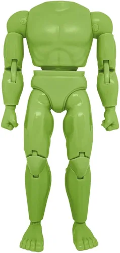 Miniatura 9 de Figures Toy Company Cuerpo muscular retro tipo S de 8 pulgadas (afroamericano)