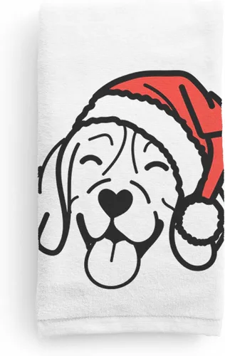 Miniatura 22 de Inkopious Santa Hat Airedale Terrier - Toalla de mano decorativa - Decoración navideña para el hogar