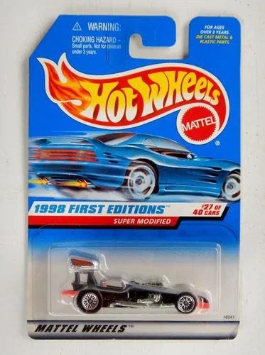 Miniatura 2 de 1998 - Mattel / Hot Wheels - Super Modified (negro) - Primeras ediciones de 1998 N.º 27 de 40 coches - Coleccionista #664 - MOC - Fuera