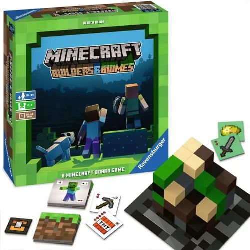 Miniatura 4 de Ravensburger Minecraft: Builders & Biomes - Juego de mesa de estrategia atractivo Ideal para 2 a 4 jugadores Perfecto para edades de 10 años