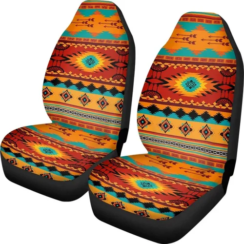 Miniatura 20 de 250 Years Car Seat Covers Set of 2 Eagle Flag Car Seat Cover Protector Front Seats Patriotic Auto Interior Accessories Stretch Polyester Fabric