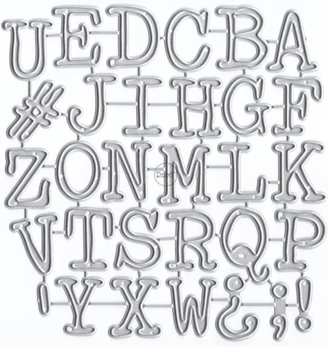 Miniatura 15 de DzIxY Troqueles de corte de metal con número de letras inglesas para hacer tarjetas, troquelados, troquelados, álbumes de recortes, plantillas