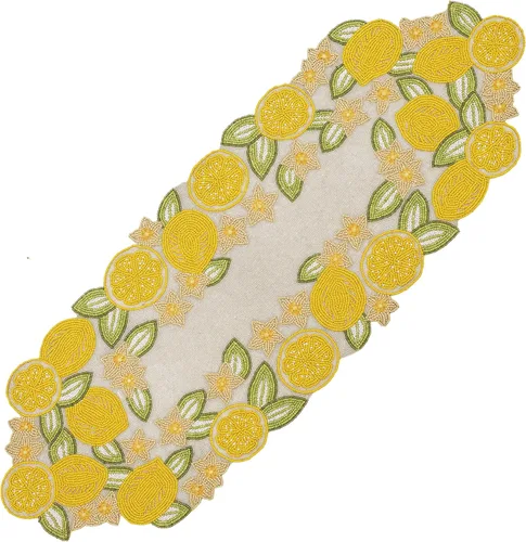 Miniatura 14 de Camino de mesa con cuentas de 36 pulgadas de diseño elegante infinito - Decoración de mesa para bodas, fiestas, días festivos, regalos y uso diario