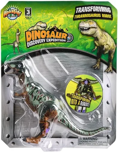 Miniatura 3 de Safari Discovery Expedition - Tiranosaurio transformador de T-Rex a robot de juguete ~ Figura de acción de 5 pulgadas ~ Gran regalo para niños