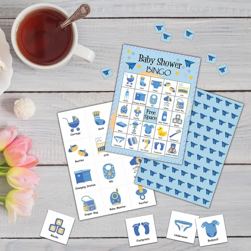 Miniatura 3 de Tarjetas de juego de bingo para baby shower, juego de bingo para 24 jugadores, actividades en interiores y exteriores, fiesta de baby shower