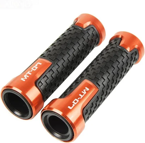 Miniatura 13 de 7/8 ''0.866 in motocicleta goma mano agarre barra manillar para Yamaha MT07 FZ07 Mt-07 Fz-07 2014 2015 2016 2017 2018 2019