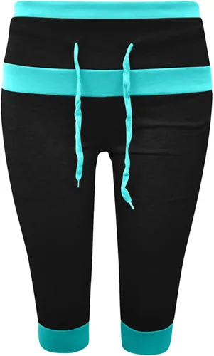 Miniatura 69 de Pantalones capri para mujer, estilo casual, de verano, elásticos, de cintura alta, pantalones de yoga, ajuste atlético, pantalones deportivos