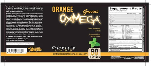 Miniatura 5 de Controlled Labs Menta verde naranja OxiMega Greens- 0.72 lb
