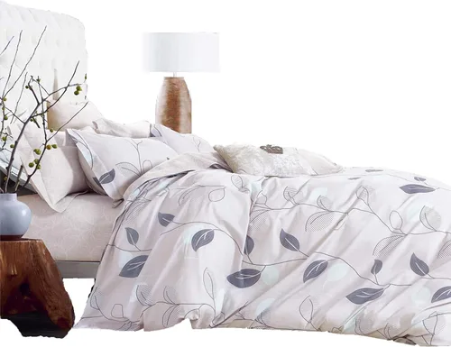 Miniatura 4 de Swanson Beddings Leafy Vines - Juego de cama de 3 piezas, 100% algodón: funda nórdica y dos fundas de almohada (tamaño King)