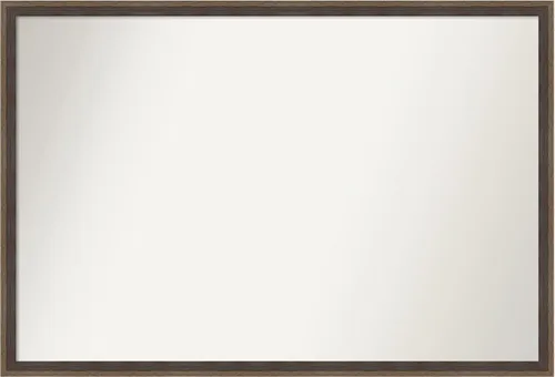 Miniatura 30 de Amanti Art Brown Bathroom Mirror for Over Sink, 23x41 Custom Made Hardwood Wedge Mocha Rectangle Vanity Mirror, Large Modern Wood Frame, Hangs