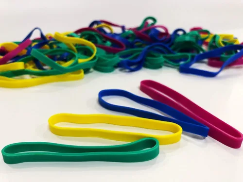 Miniatura 5 de Bandas de goma, tamaño 64 (3 1/2 pulgadas x 1/4 pulgadas), bandas de goma elásticas coloridas sin látex, bandas de goma a granel, bandas elásticas