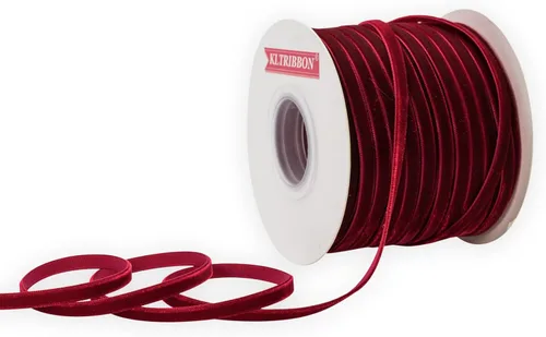 Miniatura 51 de Cinta de terciopelo de nailon de una sola cara, carrete de 1 1/2 pulgadas x 25 yardas (dorado)