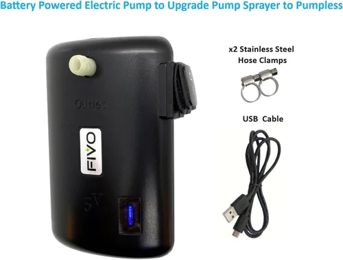 Miniatura 3 de Bomba pulverizadora recargable para rociador de césped y jardín convertida en pulverizador eléctrico (kit de bricolaje 2600 mAh)