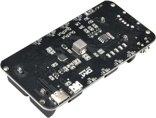 Miniatura 6 de diymore Soporte de batería 1865O doble Li-ion V8 Escudo de batería Micro USB 5V/3A 3V/1A Power Bank Módulo de carga de batería para Raspberry Pi