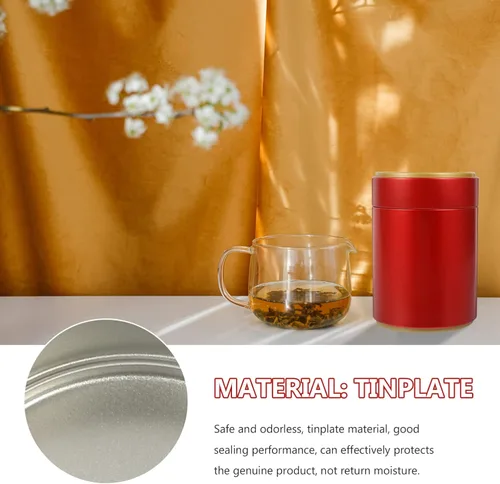 Miniatura 8 de Hemoton Latas de té para café, té, azúcar, lata de té con tapas herméticas, recipiente para suelto y bolsas para almacenamiento de azúcar de café