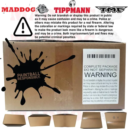 Miniatura 8 de Maddog Tippmann TMC MAGFED Paintball Gun Marker & Accessory Starter Packages Marker, 48ci/3000psi Compressed Air Tank, Mask, Hopper, Pods, Harness