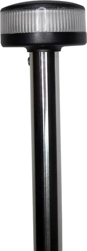 Miniatura 3 de Pactrade Marine Luz de anclaje de popa plegable para barco, luz de anclaje LED blanca redonda, poste ajustable, USCG, 2 NM, para yate, pontón