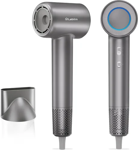 Miniatura 11 de Labiim Secador de pelo, secador iónico de alta velocidad con motor sin escobillas de 110,000 RPM para secado rápido, frizz de iones de 656.2 ft