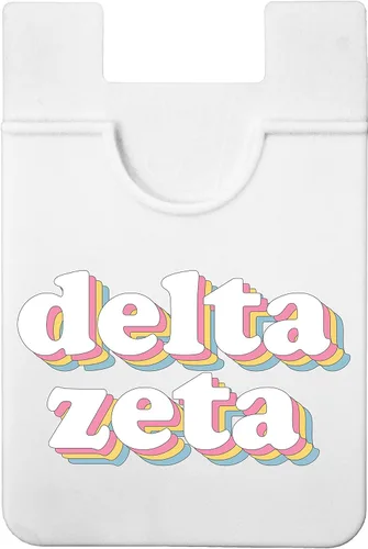 Sorority Shop Delta Zeta Koala Pouch - Tarjetero de diseño retro para funda de teléfono, cartera para teléfono adherente, ultrafina y ligera, para