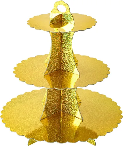 Miniatura 22 de Soleebee Soporte para Cupcakes de 3 Niveles, Torre de Cupcakes de Cartón, Torre de Soporte para Pasteles de Postre para Decoración de Cumpleaños