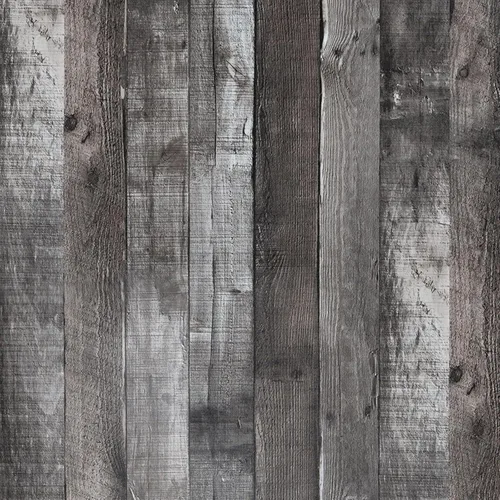 Papel tapiz de madera vintage para despegar y pegar de 17.3"×80" gris/negro, papel de contacto de madera rústica, papel tapiz extraíble, papel de