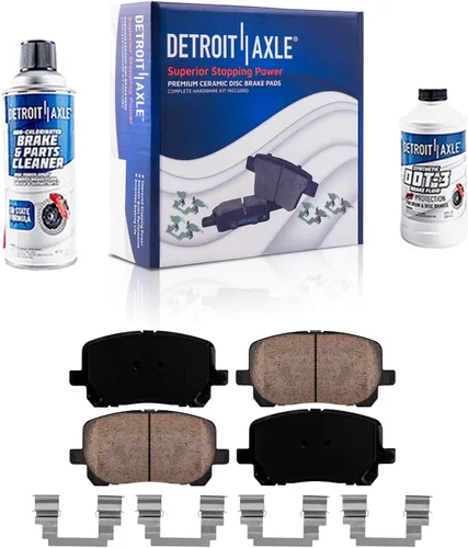 Miniatura 76 de Detroit Axle - Pastillas de freno traseras para Mercedes-Benz C230 C240 C280 C320 C350 CLK320 CLK350 CLK430 E300 E320 E420 E430 SLK350, pastillas