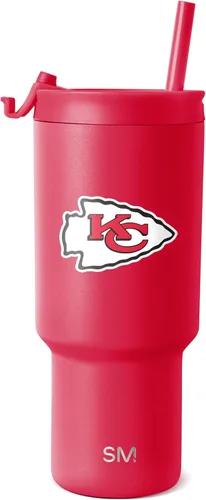 Miniatura 8 de Simple Modern - Vaso de 30 oz con tapa abatible y tapa con pajita Arizona Cardinals