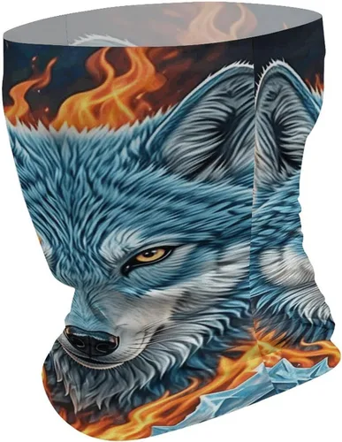 Miniatura 2 de Wolf Neck Gaiter Breathable & Moisture-Wicking Face Mask Bandana Balaclava Sun Protection Face Cover Scarf Lightweight Seamless Design for Outdoor