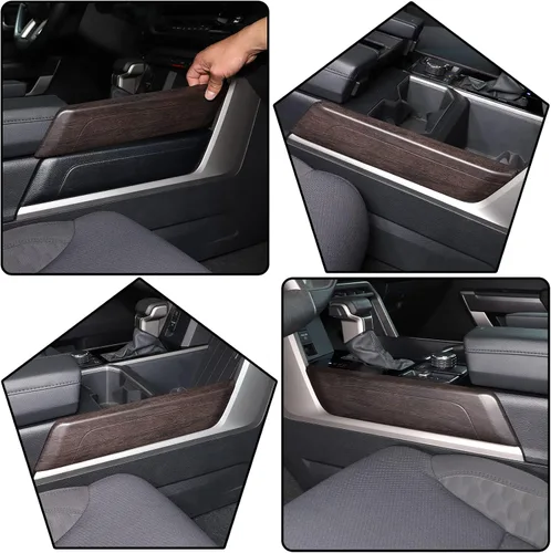 Miniatura 4 de Cubierta decorativa para panel de engranajes central de automóvil compatible con Toyot @Tundra/Sequoia 2022-2023 Panel de engranajes central