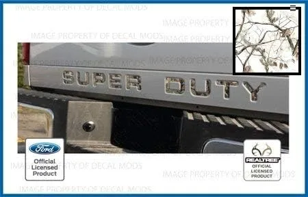 Miniatura 18 de 2008-2016 Insertos de letras para portón trasero (calcomanías delgadas) de reemplazo para Ford F250 F350 F450 Super Duty (2008-2016) Bandera