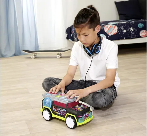 Miniatura 7 de Dickie Toys - Beat Hero 203767001 +3 años de coche con consola de música, 22 sonidos, luces LED, 3 modos de juego, Streat n Beatz
