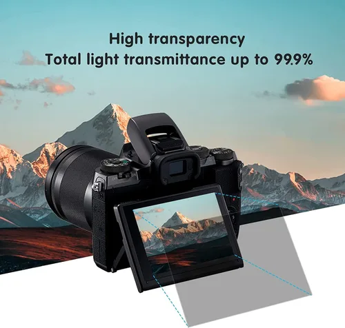 Miniatura 7 de kinokoo Protector de pantalla Z50 II Zf - Película de vidrio templado de dureza 9H de 0.010 in para cámara Nikon Z50 II Zf Z5 Z5 II Z6 II Z6 II Z