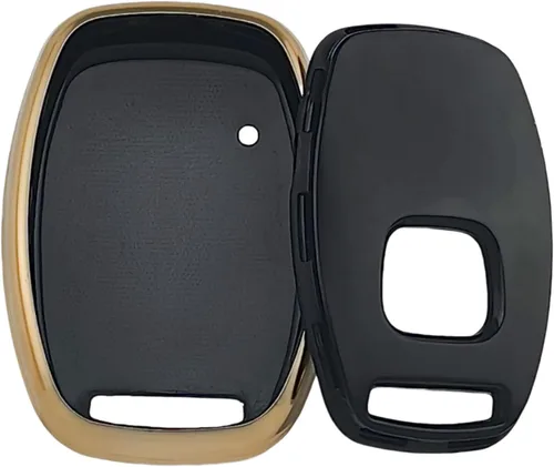 Miniatura 2 de REPROTECTING Funda para llavero de TPU compatible con Honda Civic SI Hybrid EX Accord CR-V EX SE Pilot Element 2003-2015 (negro/negro)