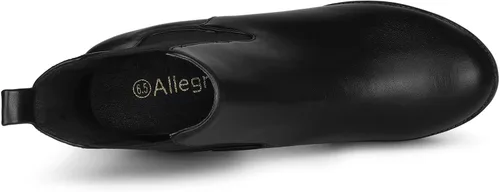 Miniatura 5 de Allegra K Botines Chelsea de tacón alto con plataforma para mujer
