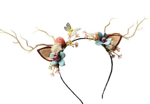 Miniatura 9 de Corona de flores de rosas para novia, diadema floral para el cabello, diadema de flores, halo bohemio con cinta, boda, fiesta, festival, fotos