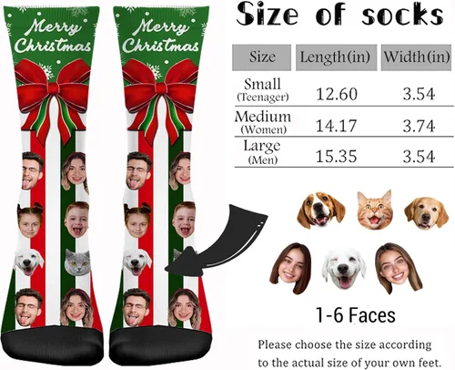 Miniatura 109 de Artsadd Calcetines personalizados para mujeres y hombres, amantes de los perros y gatos, regalos divertidos unisex personalizados