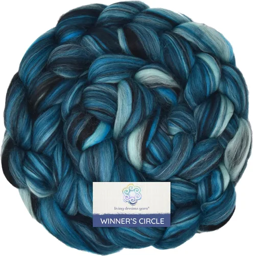 Miniatura 14 de Winner's Circle - Fibra merino superfina para hilar y fieltro. Mezcla superior peinada súper suave en impresionantes mezclas de colores, especias