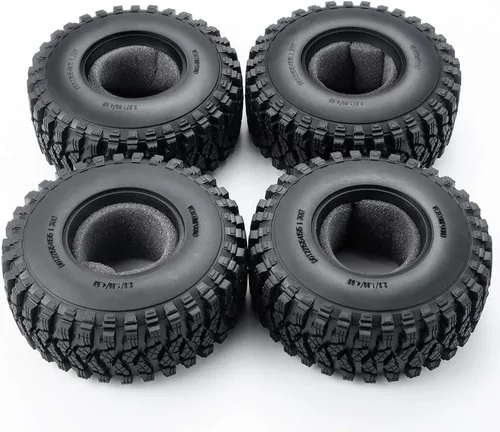 Miniatura 5 de RCLIONS 4pcs 2.2" Crawler neumáticos 4.921 * 1.969 in con inserto de espuma para 1/10 RC Crawler Car Axial SCX10 TRX4 Wraith RBX10 RR10