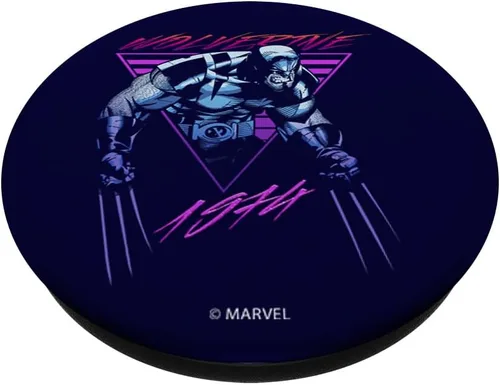 Miniatura 2 de Marvel X-Men Wolverine Neon Retro Logan - PopSockets Grip and Stand for Phones and Tablets