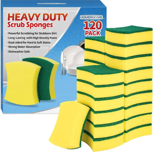 Miniatura 8 de Esponjas de cocina, paquete de 24 esponjas para platos resistentes, esponjas de limpieza para platos, utensilios de cocina sin revestimiento