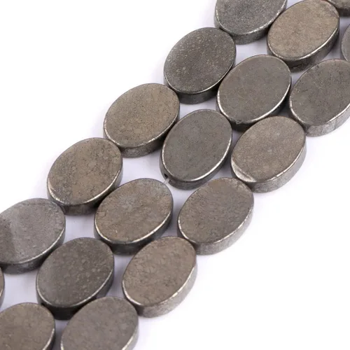 Miniatura 18 de Cuentas de pirita para hacer joyas, piedras preciosas naturales semipreciosas de 0.394 x 0.551 in, 30 unidades con forma de Dianmond facetada de 15