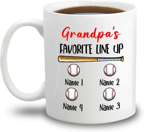 Miniatura 9 de Tazas con fotos personalizadas para abuelo, regalo para el mejor abuelo del mundo, taza de café personalizada para abuelo, taza para abuelos